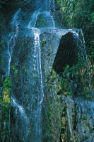 Fuente h�drica sobre rocas volc�nicas en el altiplano de Santa Rosa de Osos.