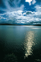 El levantamiento de Los Andes form� depresiones tect�nicas que dieron origen a grandes lagos. Lago de Tota.
