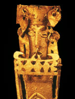 Los muiscas alcanzaron una gran perfecci�n en la orfebrer�a; los objetos de oro destinados al culto y a la ornamentaci�n dan testimonio de su avanzada t�cnica.