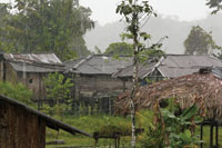 Poblado ind�gena en el delta del r�o San Juan.