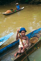 Joven piang�era en su 