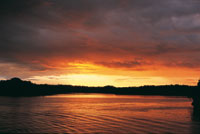 Atardecer en el estuario de la Bah�a de Buenaventura.