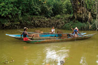 Los potrillos son la embarcaci�n t�pica de los pobladores de la regi�n.