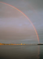 Atardecer en la bah�a de Buenaventura.