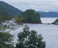 En el golfo hay una serie de accidentes geogr�ficos, como la ensenada de Utr�a, que est�n enmarcados por fallas y fuertes plegamientos de la tierra, cuyo tel�n de fondo es la serran�a del Baud�.