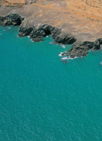 Litoral rocoso de la serran�a de Carpintero, en la Alta Guajira.