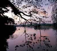 Atardecer en el r�o Arauca.