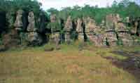 Formaci�n del macizo Guayan�s, en avanzado proceso de erosi�n, en la serran�a de La Lindosa en San Jos� del Guaviare, Colombia.