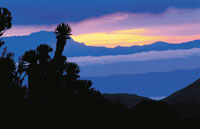 Atardecer en la alta monta�a.