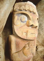 La estatuaria monumental elaborada en piedra por los agustinianos, es una de las m�s logradas expresiones art�sticas del mundo precolombino.