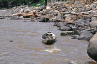 La cuenca alta del r�o Magdalena termina en los r�pidos de Honda, que han impedido la continuidad de la navegaci�n por el r�o, debido a la turbulencia de sus aguas.