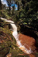 Una de las muchas ca&iacute;das de agua que vierten sus aguas al r&iacute;o Suaza, departamento del Huila.