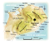 La superficie de esta serran�a tienen 32 km de largo y 10 de ancho; sus mayores alturas alcanzan los 800 msnm