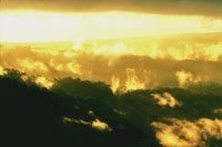 Ataredecer en las cercan�as de la ensenada de Utr�a; se observa la copiosa evapotranspiraci�n que hay en la zona.