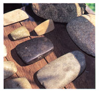 Vestigios arqueol�gicos encontrados en la serran�a del Baud�-Los Saltos.