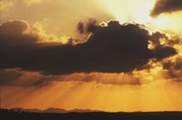 Atardecer en la serran�a de Macuira.