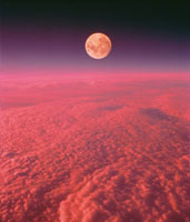 Durante mucho tiempo la Tierra estuvo cubierta por una densa capa de nubes que imped�a el paso de los rayos del sol y que dio origen a las primeras lluvias �cidas, las cuales iniciaron el ciclo del agua en el planeta azul, cuya masa de 5'794.000 trillones